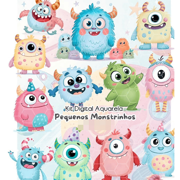 Kit Digital Mostrinhos Arquivo em Png  