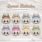 Kit Digital Labubu em Png  3