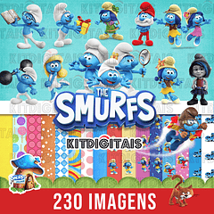 Kit Digital Smarfs em Png 
