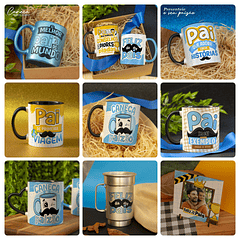 18 Artes para Caneca Dia dos Pais Arquivo em Jpg 