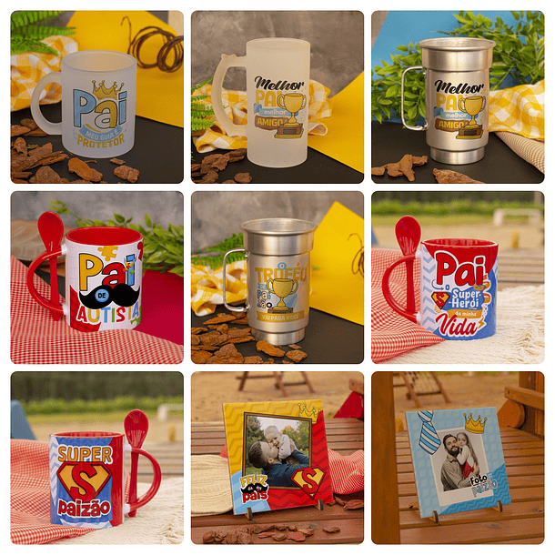 18 Artes para Caneca Dia dos Pais Arquivo em Jpg  6