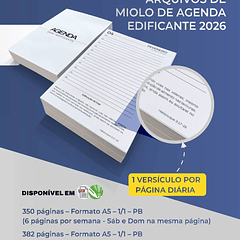 Arquivo Agenda Edificante Gospel 2026 Arquivo Editável 