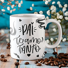 14 Artes para Caneca Dia dos Pais Frases Arquivo Editável 3