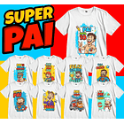 106 Artes para Caneca, azulejo, almofada, e Camisa Dia dos Pais Cartoon + Kit Digital em Jpg 4