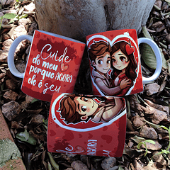 5 Artes para Caneca Dia dos Namorados Arquivo Editável 