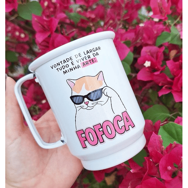 Arte para Caneca Vontade de largar tudo e viver da minha arte FOFOCA Arquivo em Png  
