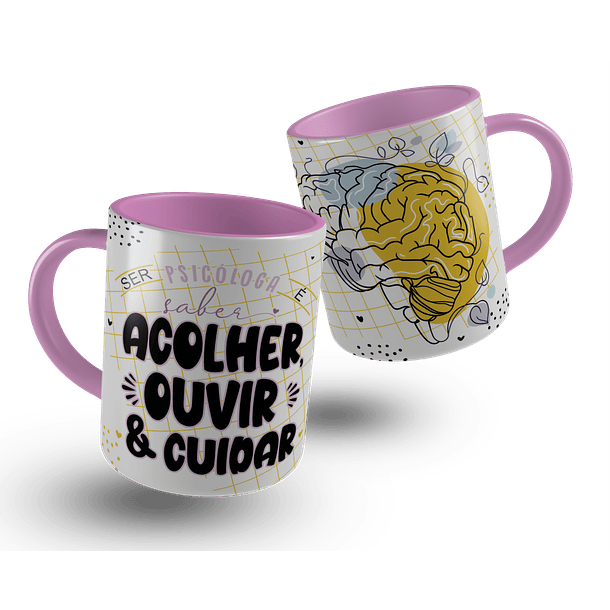 6 Artes para Caneca Psicologo Arquivo Editável 1