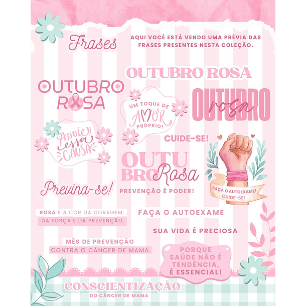 Kit Digital Outubro Rosa Mimos Arquivos Prontos  2