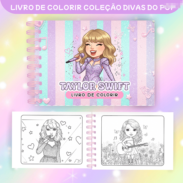 Arquivos Livros para Colorir Divas Do Pop Teen em Png 6