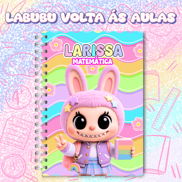 Kit Digital Labubu Volta as Aulas em Png 5