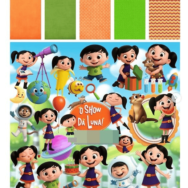 Kit Digital O Show Da Luna 3D em Png