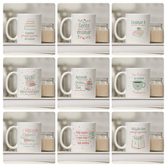 25  Artes para Caneca Dia dos Professores Arquivo Editável