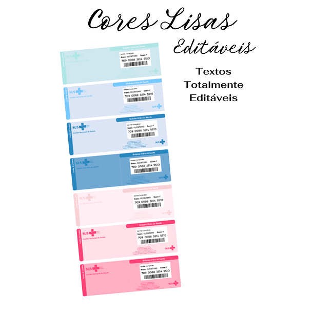 54 Artes para Cartão SUS Arquivo Editável em Canva 2