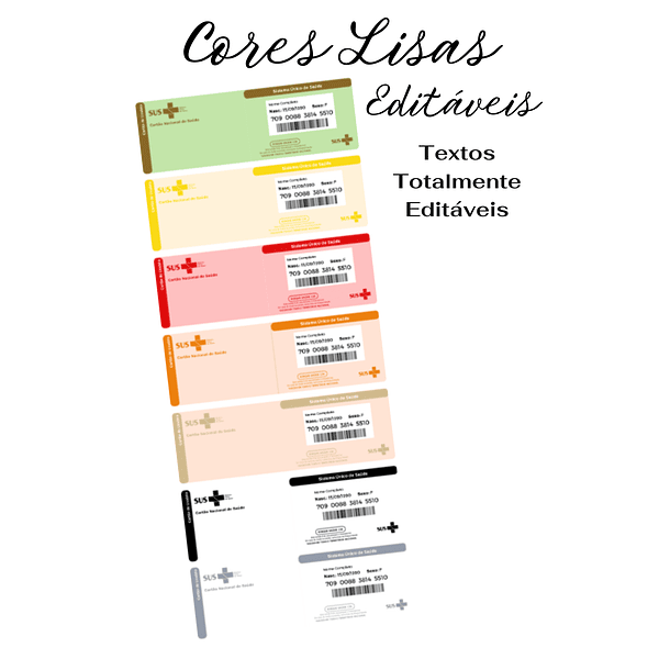 54 Artes para Cartão SUS Arquivo Editável em Canva 3