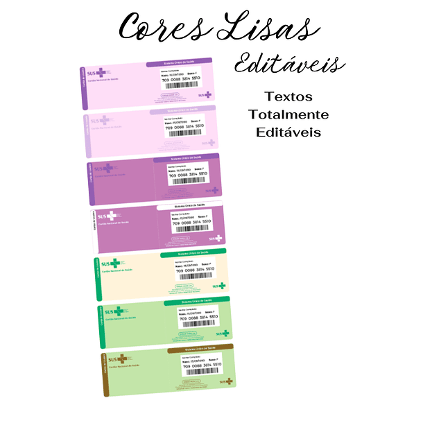 54 Artes para Cartão SUS Arquivo Editável em Canva 4