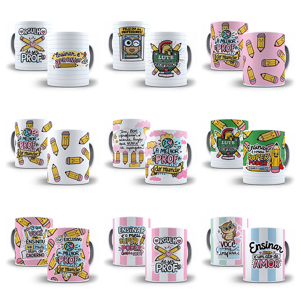 27 Artes para Caneca Dia dos Professores Arquivo em Jpg 2