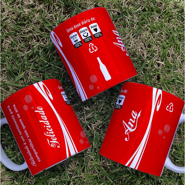 4 Artes para Caneca Coca Cola Arquivo Editável  4