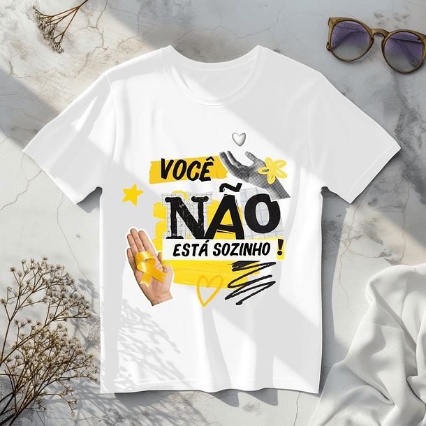 8 Artes para Camisa Setembro Amarelo Arquivo em Png  3
