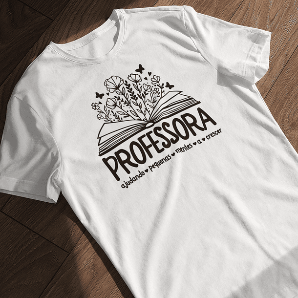 Arte para Camisa Jardim de Conhecimento Professor e Professora Arquivo Editável  3