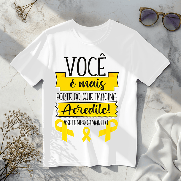 8 Artes para Camisa Setembro Amarelo Arquivo em Png  7