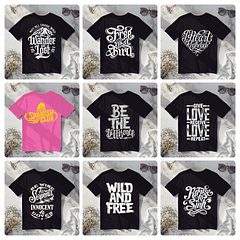 25 Artes para Camisa Frases Arquivo em Png