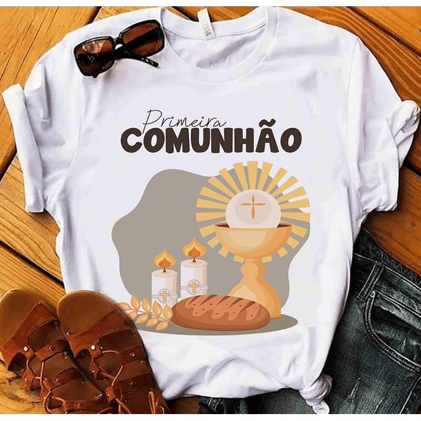 10 Artes para Camisa Primeira Comunhão Arquivo Editável 7