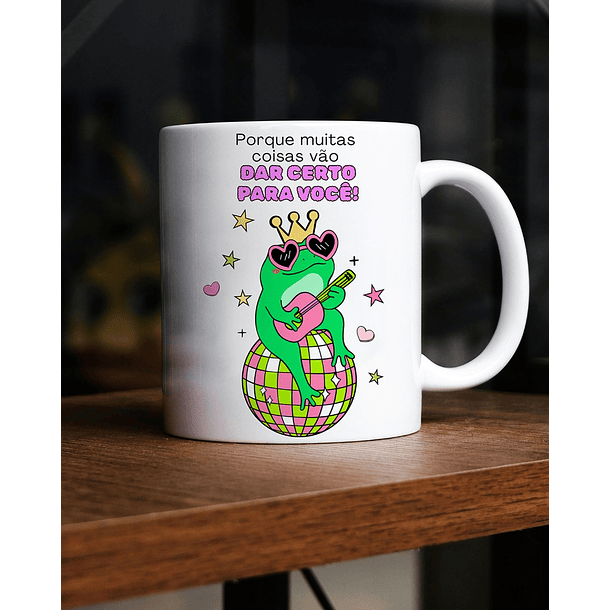 Arte Caneca Que você se acostume com noticias boas, porque muitas coisas vão dar certo para você Arquivo em Png  2