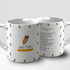 Arte Caneca Siguinificado de Ser Professor Arquivo Editável