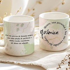 8 Artes para Caneca Professoras Matérias Arquivo Editável 