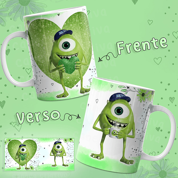 3 Artes Caneca Monstros S.A  Arquivo em Jpg  3