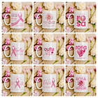 30 Artes para Caneca e Camisa Outubro Rosa Arquivo Editável 1