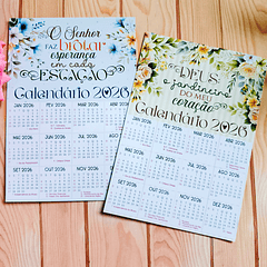 Arquivo Calendario Cristão Floral 2026 Arquivo em Jpg 