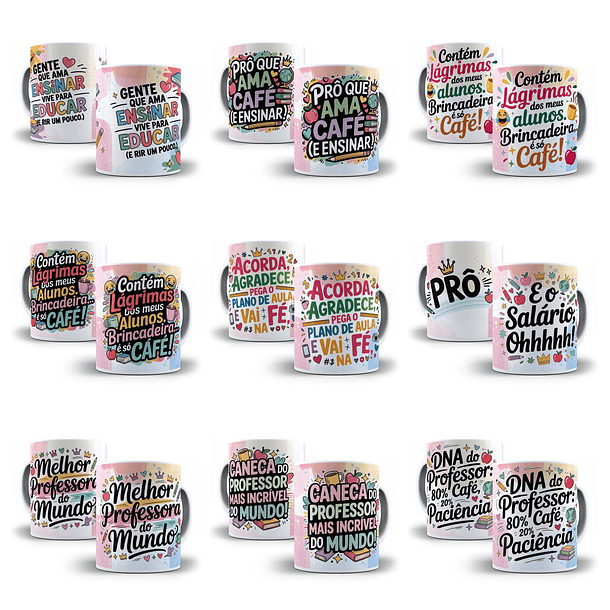 35 Artes para Caneca Dia dos Professores Arquivo em Jpg  5