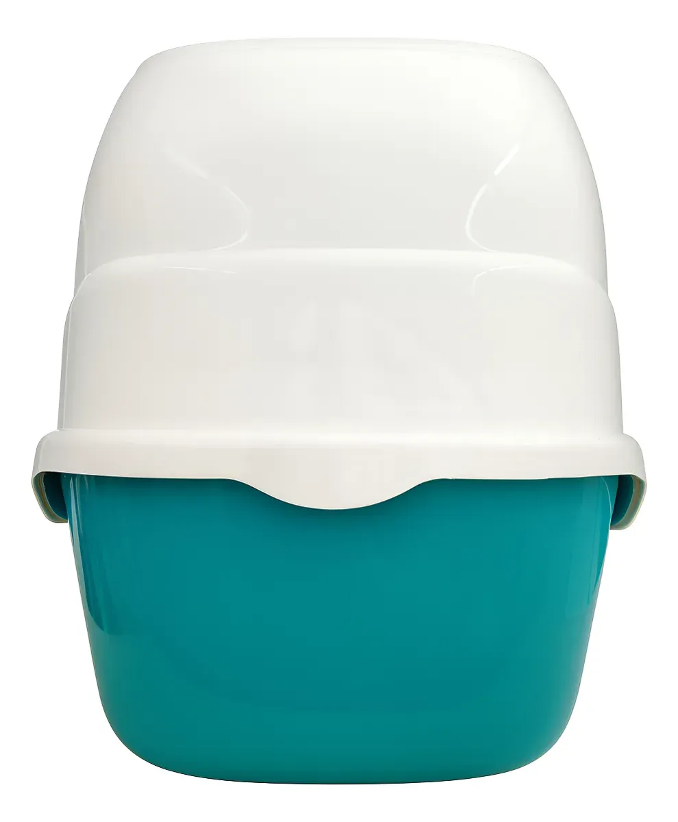 Arenero Para Gatos Cerrado Aguamarina con Filtro, Cernidor y Pala – LUJO