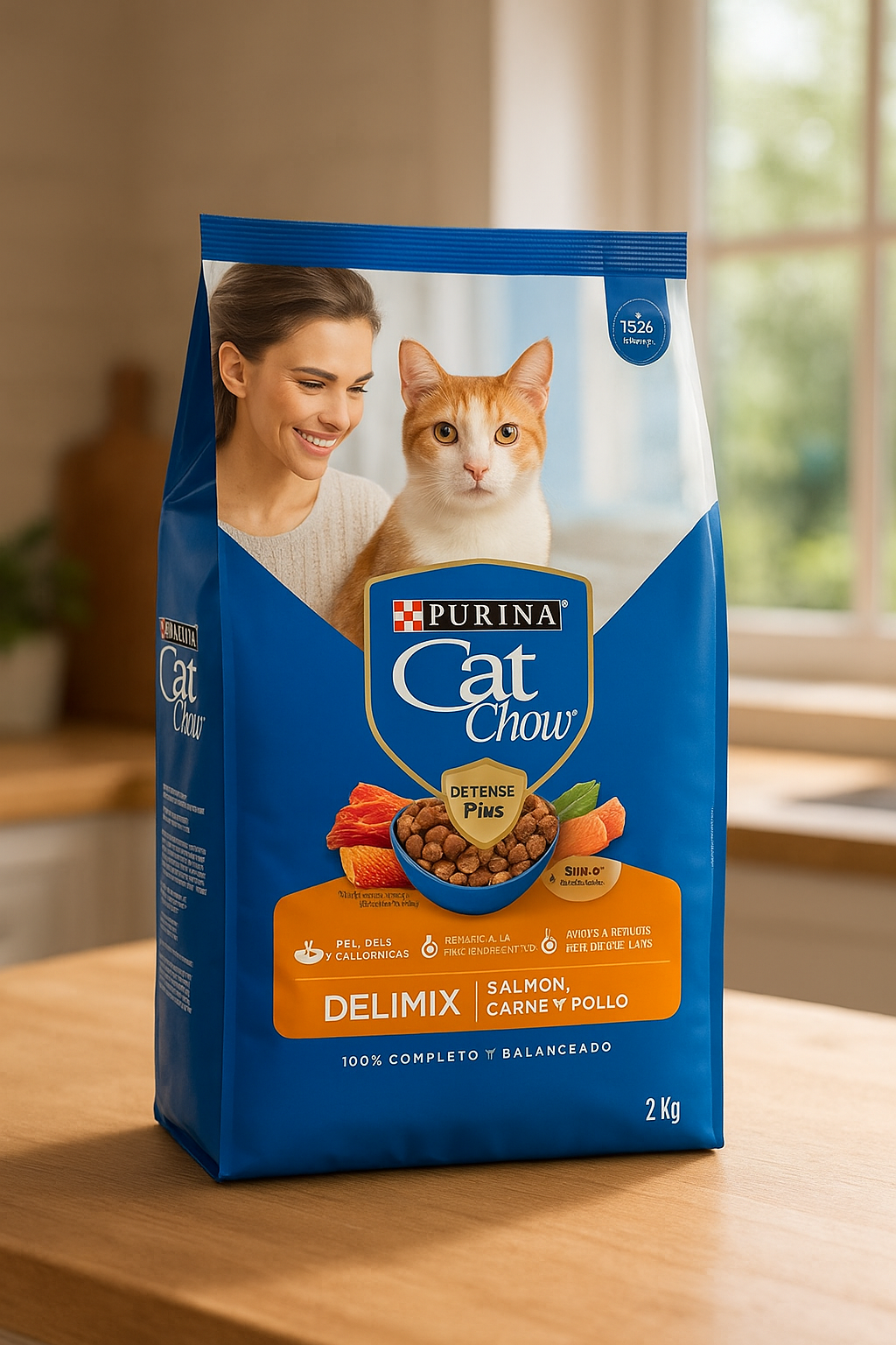 Purina Cat Chow Adultos Delimix Salmón, Carne y Pollo 10 kg – Alimento Para Gato Adulto