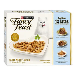 Fancy Feast Gatos Alimento Húmedo Caja 12 Latas De 85gr