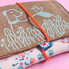 Billetera Perrito y pájaro  - Rosas 01 1