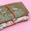 Billetera Perrito y pájaro - Rosas 02 3