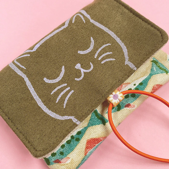 Billetera Gatita - Peces - Beige 1