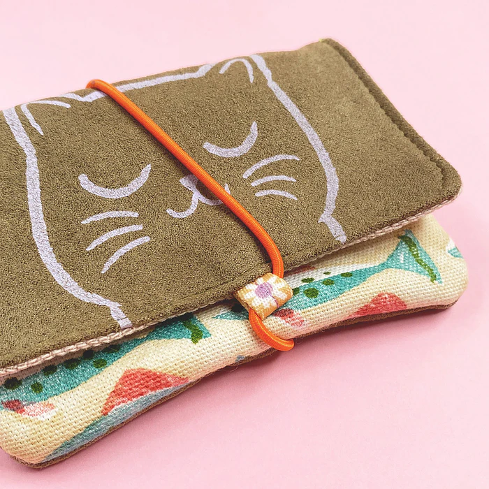 Billetera Gatita - Peces - Beige 3