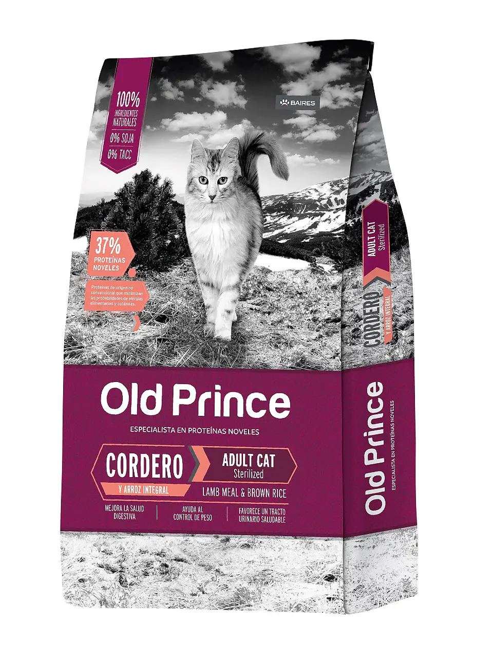 Old Prince Gatos Esterilizado Cordero y Arroz 1