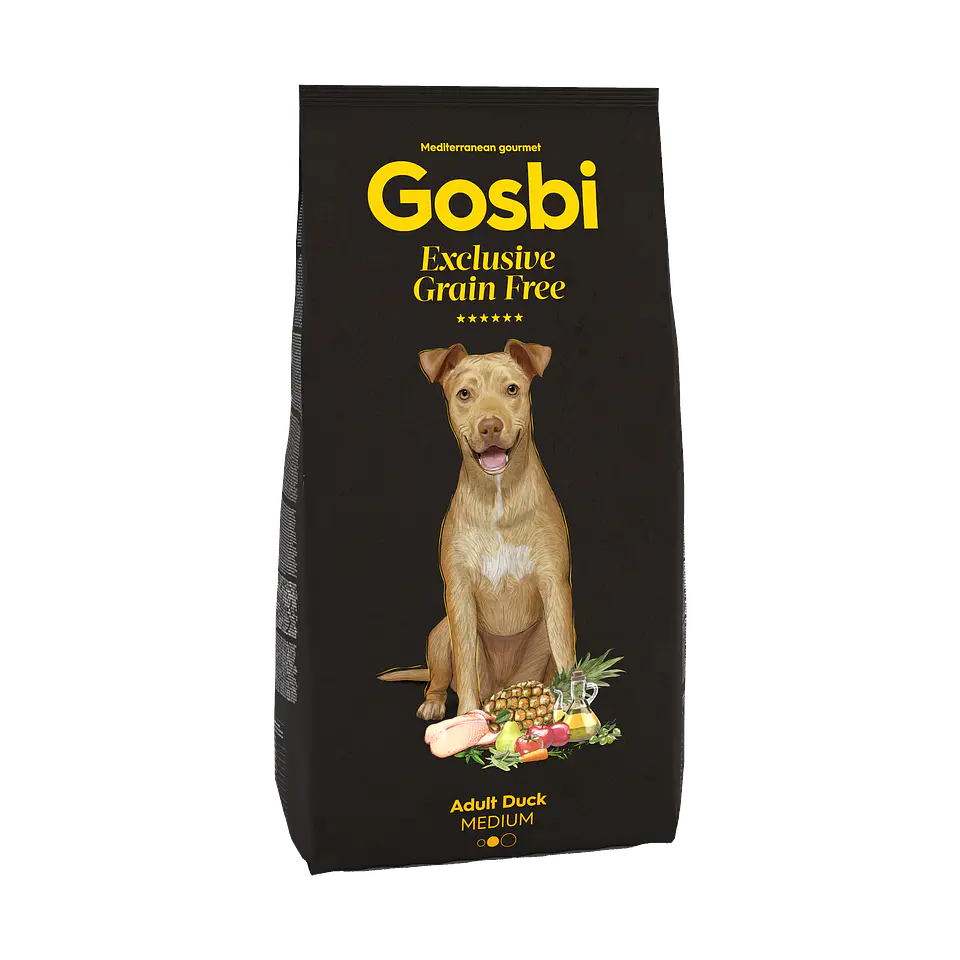 Alimento Perro GOSBI Exclusive Grain Free Adult Medium Duck 1