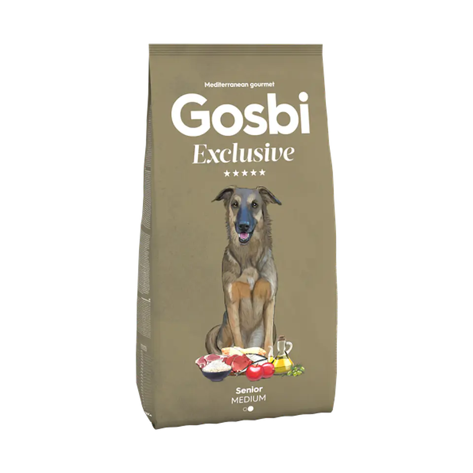 Alimento Perro GOSBI Exclusive Senior Medium 12 Kg 1