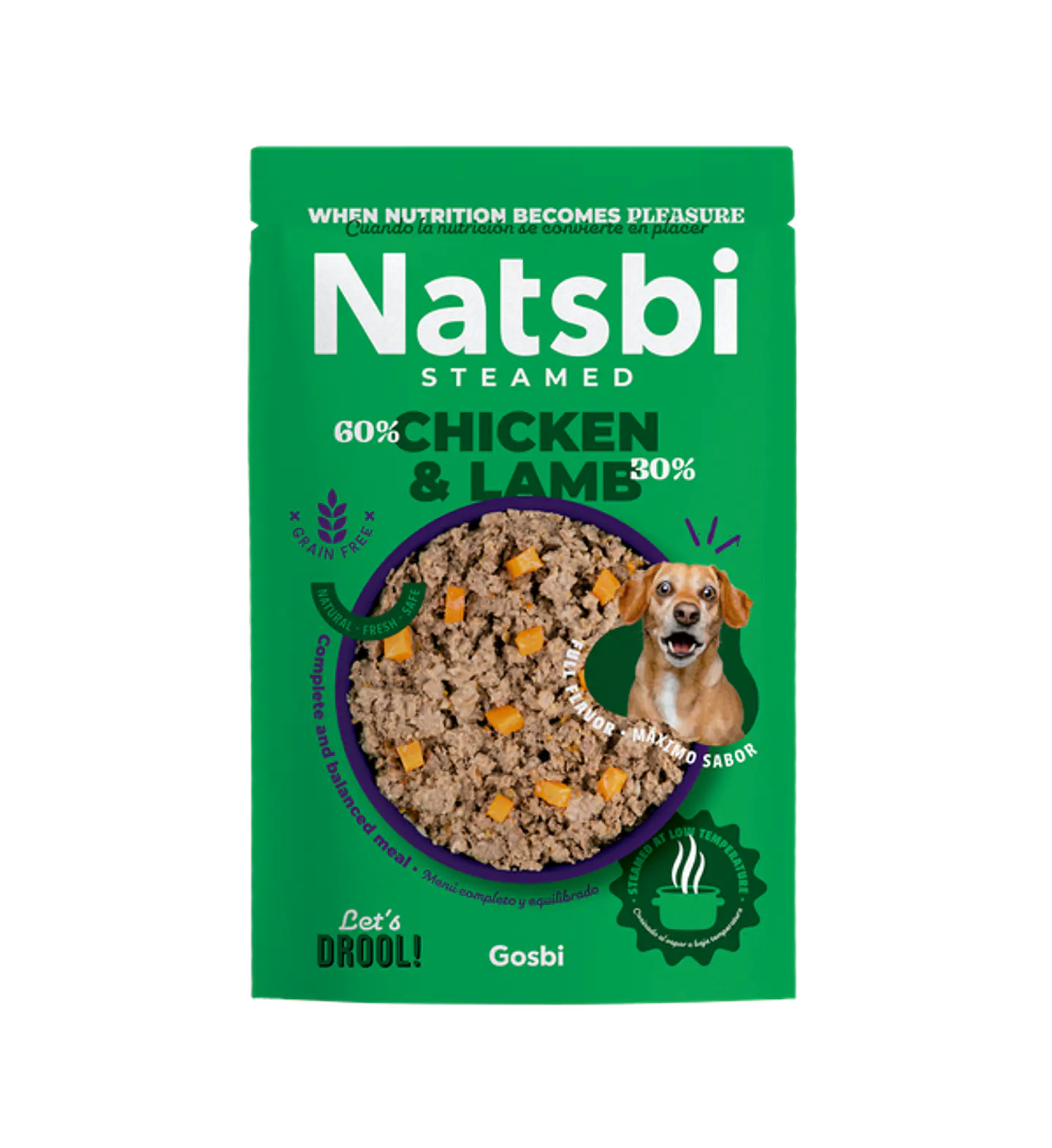 Alimento Perro Natsbi al Vapor 500 Gr 2