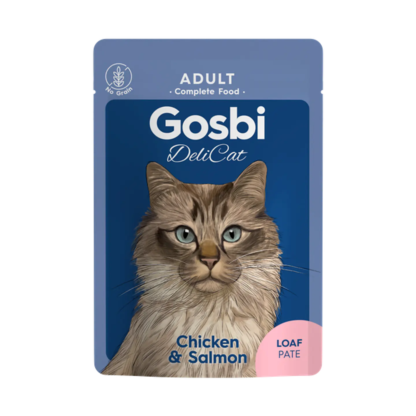 Alimento Gato Gosbi DeliCat 70Gr húmedo 4