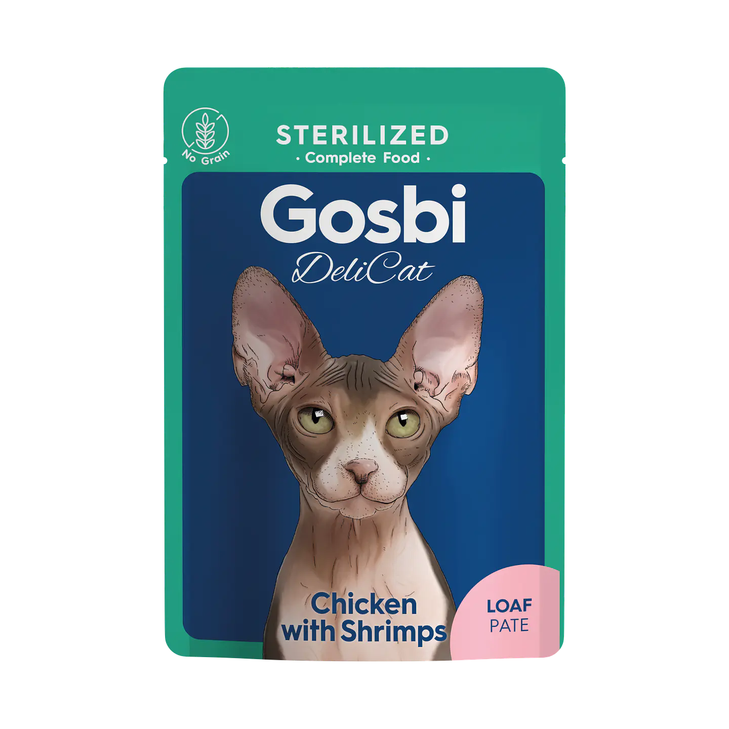 Alimento Gato Gosbi DeliCat 70Gr húmedo 2