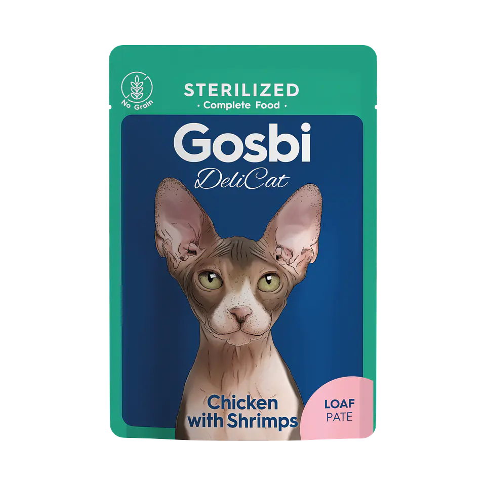 Alimento Gato Gosbi DeliCat 70Gr húmedo 2