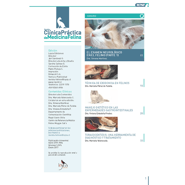 Clínica Práctica de Medicina Felina Volumen 1/ N° 4
