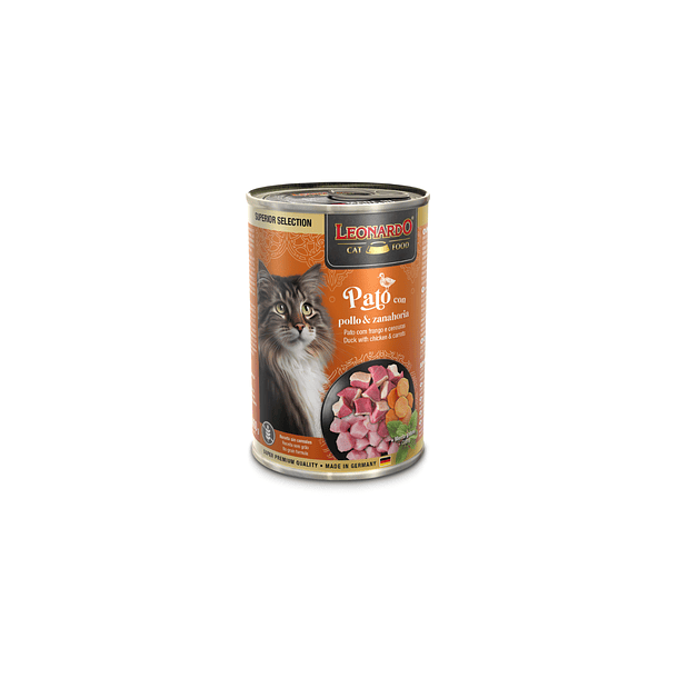 Lata Leonardo Pato/ Pollo Zanahoria 400gr 1