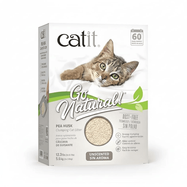 Catit Go Natural Arena Biodegradable Sin Aroma 5,6 Kg